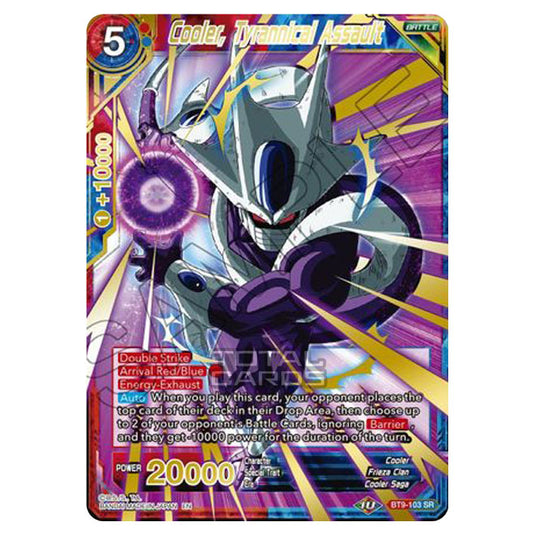 Dragon Ball Super - MB01 - Mythic Booster - Cooler, Tyrannical Assault (Gold Stamped) - BT9-103A