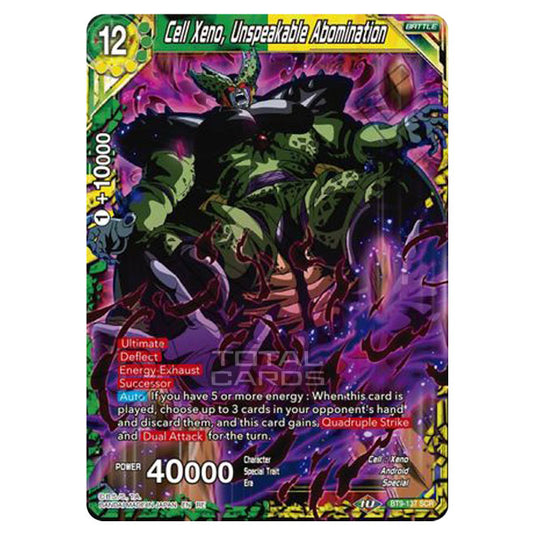 Dragon Ball Super - MB01 - Mythic Booster - Cell Xeno, Unspeakable Abomination - BT9-137