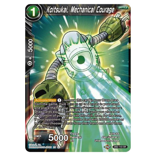 Dragon Ball Super - MB01 - Mythic Booster - Koitsukai, Mechanical Courage - DB2-143