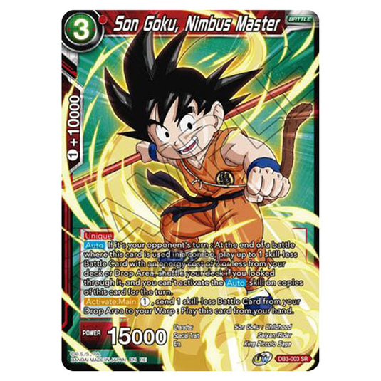 Dragon Ball Super - MB01 - Mythic Booster - Son Goku, Nimbus Master - DB3-003