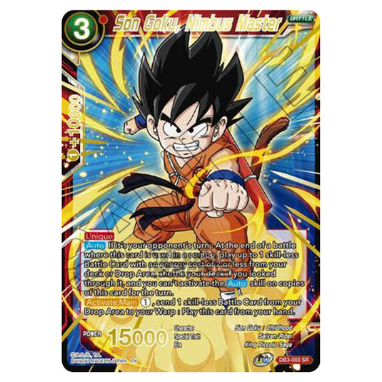 Dragon Ball Super - MB01 - Mythic Booster - Son Goku, Nimbus Master (Gold Stamped) - DB3-003A