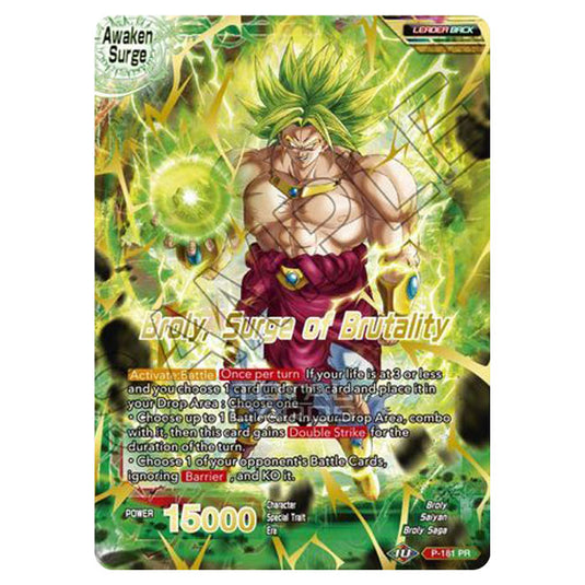 Dragon Ball Super - MB01 - Mythic Booster - Broly // Broly, Surge of Brutality (Gold Stamped) - P-181A