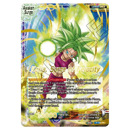 Dragon Ball Super - MB01 - Mythic Booster - Kefla // Kefla, Surge of Ferocity (Gold Stamped) - P-184A