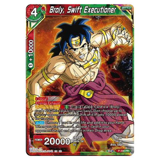 Dragon Ball Super - MB01 - Mythic Booster - Broly, Swift Executioner - P-205