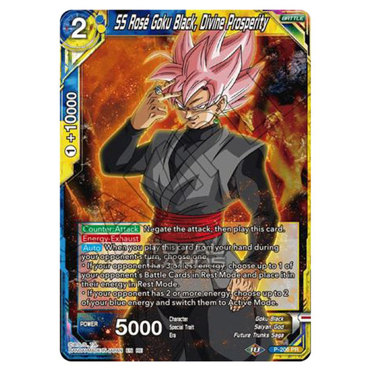 Dragon Ball Super - MB01 - Mythic Booster - SS Rose Goku Black, Divine Prosperity - P-206