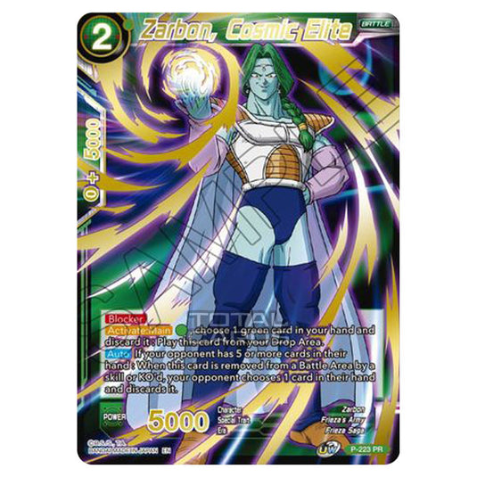 Dragon Ball Super - MB01 - Mythic Booster - Zarbon, Cosmic Elite (Gold Stamped) - P-223A