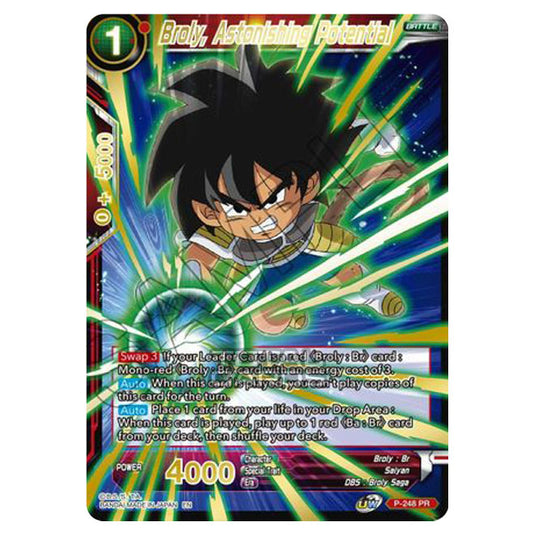 Dragon Ball Super - MB01 - Mythic Booster - Broly, Astonishing Potential (Gold Stamped) - P-248A