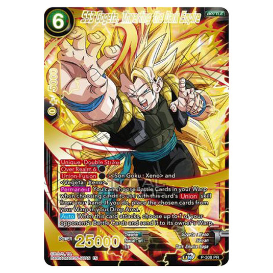 Dragon Ball Super - MB01 - Mythic Booster - SS3 Gogeta, Thwarting the Dark Empire (Gold Stamped) - P-308A