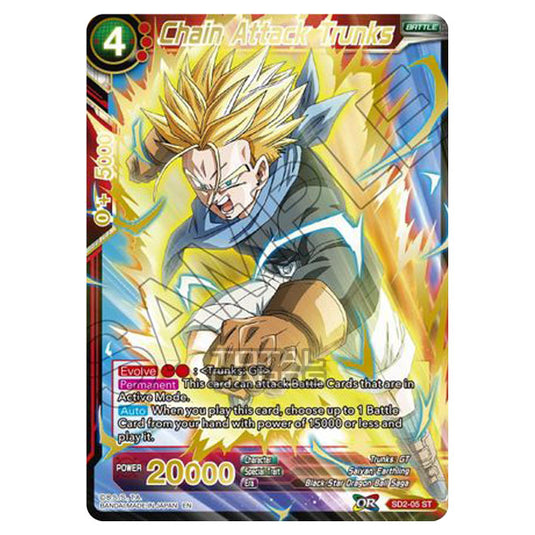Dragon Ball Super - MB01 - Mythic Booster - Chain Attack Trunks (Gold Stamped) - SD2-05A