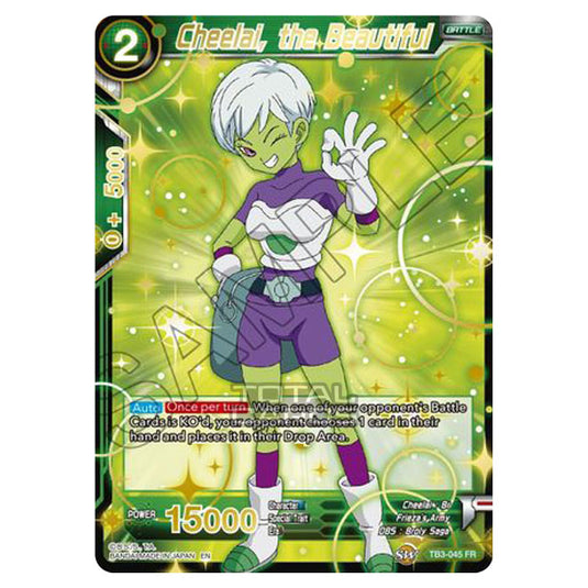 Dragon Ball Super - MB01 - Mythic Booster - Cheelai, the Beautiful (Gold Stamped) - TB3-045A