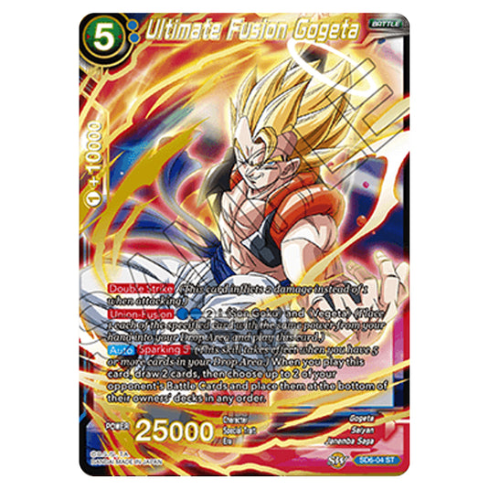 Dragon Ball Super - Starter Deck 06 Resurrected Fusion - Ultimate Fusion Gogeta - SD6-04 Dragon Ball Super - Starter Deck 06 Resurrected Fusion - Ultimate Fusion Gogeta - SD6-04
