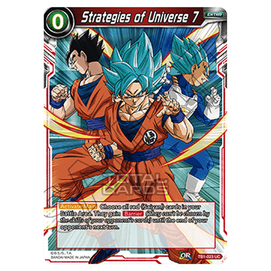 Dragon Ball Super - TB1 - Tournament of Power - Strategies of Universe Dragon Ball Super - TB1 - Tournament of Power - Strategies of Universe