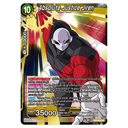 Dragon Ball Super - TB1 - Tournament of Power - Absolute Justice Jiren - TB1-081