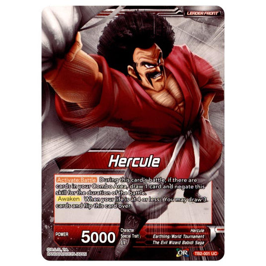 Dragon Ball Super - TB - World Martial Arts Tournament - Hercule/Bundle of Confidence Hercule - TB2-001