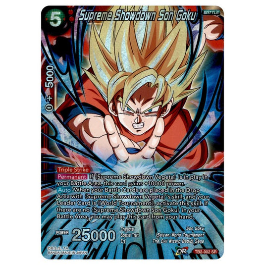 Dragon Ball Super - TB - World Martial Arts Tournament - Supreme Showdown Son Goku - TB2-002