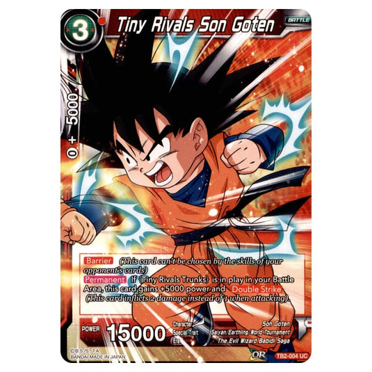 Dragon Ball Super - TB - World Martial Arts Tournament - Tiny Rivals Son Goten - TB2-004