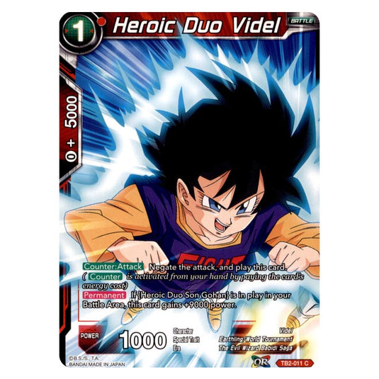 Dragon Ball Super - TB - World Martial Arts Tournament - Heroic Duo Videl - TB2-011