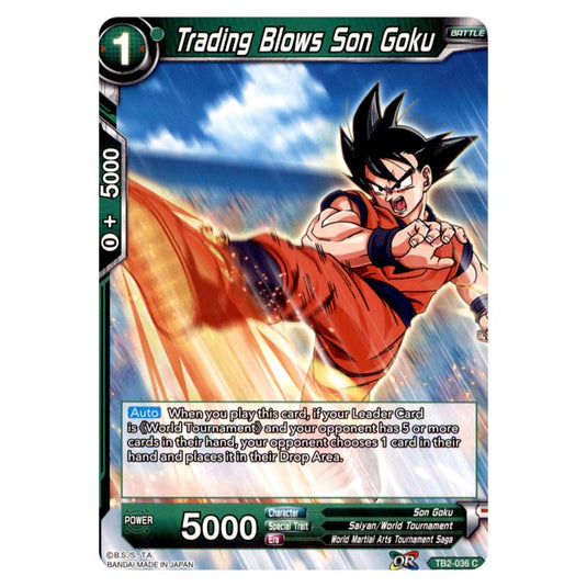 Dragon Ball Super - TB - World Martial Arts Tournament - Trading Blows Son Goku - TB2-036