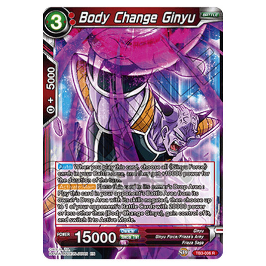 Dragon Ball Super - TB3 - Clash of Fates - Body Change Ginyu - TB3-006