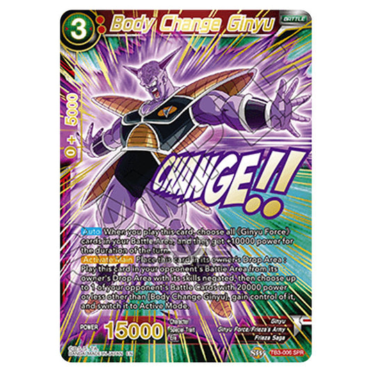 Dragon Ball Super - TB3 - Clash of Fates - Body Change Ginyu - TB3-006_SPR