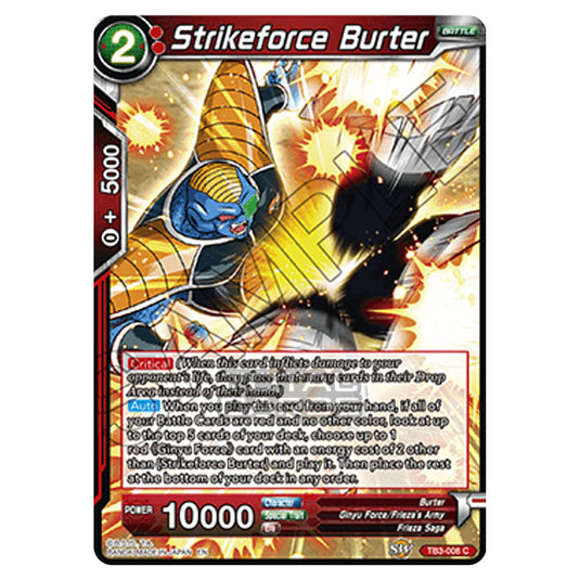 Dragon Ball Super - TB3 - Clash of Fates - Strikeforce Burter - TB3-008