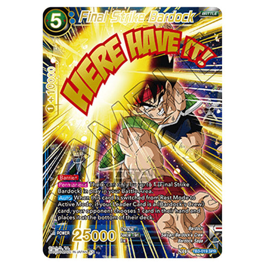 Dragon Ball Super - TB3 - Clash of Fates - Final Strike Bardock - TB3-019_SPR