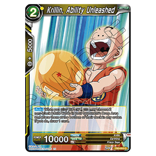Dragon Ball Super - TB3 - Clash of Fates - Krillin, Ability Unleashed Dragon Ball Super - TB3 - Clash of Fates - Krillin, Ability Unleashed