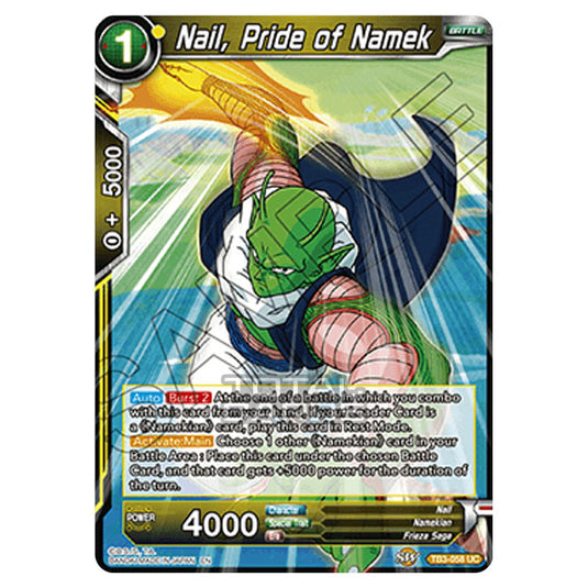 Dragon Ball Super - TB3 - Clash of Fates - Nail, Pride of Namek - TB3-058