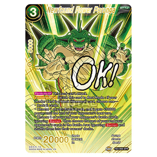 Dragon Ball Super - TB3 - Clash of Fates - Newfound Power Porunga - TB Dragon Ball Super - TB3 - Clash of Fates - Newfound Power Porunga - TB