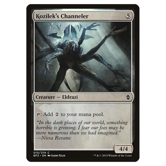 Magic The Gathering - Battle For Zendikar - Kozilek's Channeler - 10/274