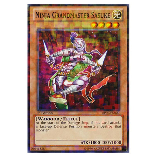 Yu-Gi-Oh! - Battle Pack 2 - War of the Giants - Ninja Grandmaster Sasuke (Mosaic Rare) BP02-EN029