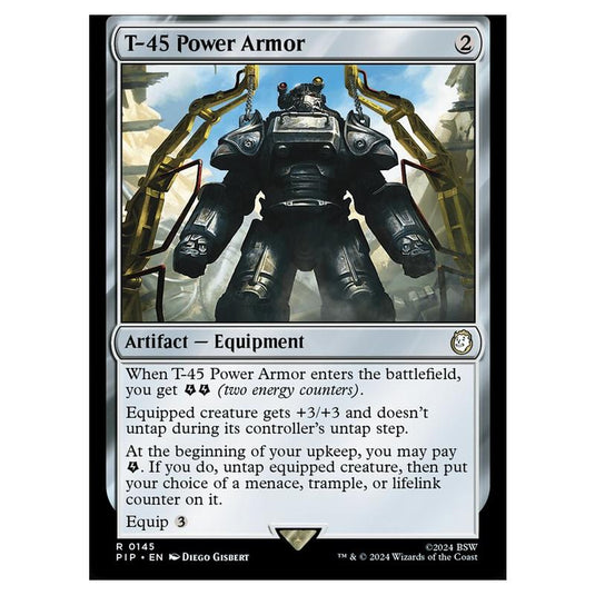 Magic The Gathering - Universes Beyond - Fallout - T-45 Power Armor - 0145