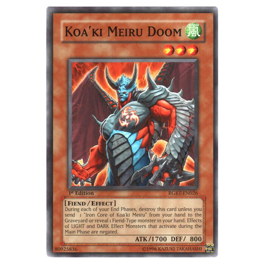 Yu-Gi-Oh! - Raging Battle - Koa'ki Meiru Doom (Common) RGBT-EN026