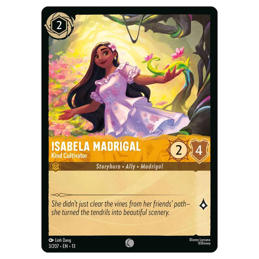 Lorcana - Attack of the Vine - Isabela Madrigal - Kind Cultivator (Common) - 3/207