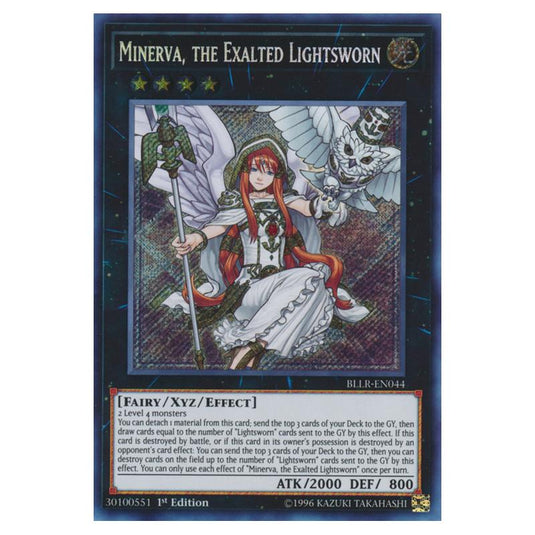 Yu-Gi-Oh! - Battles of Legend - Light's Revenge - Minerva, the Exalted Lightsworn (Secret Rare) BLLR-EN044