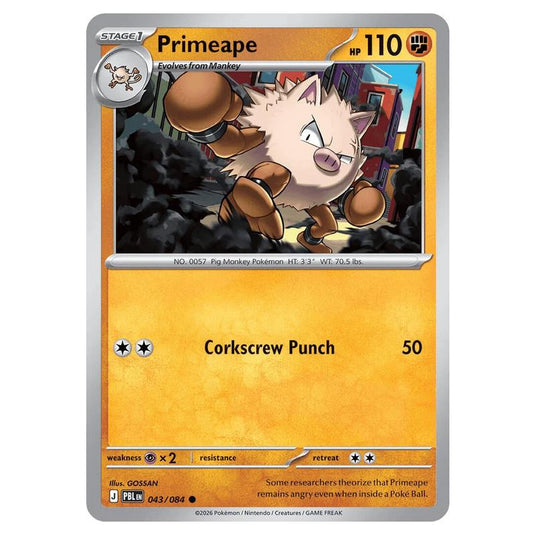 Pokemon - Mega Evolution - Pitch Black - Primeape - 043/084