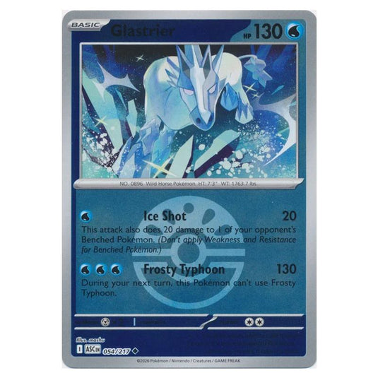 Pokemon - Mega Evolution - Ascended Heroes - Ball & Rocket Reverse Holo - Glastrier - 054/217