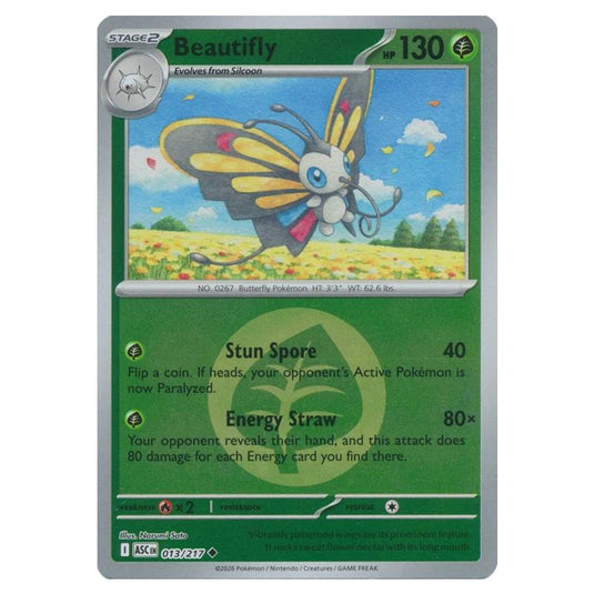 Pokemon - Mega Evolution - Ascended Heroes - Energy Reverse Holo - Bea Pokemon - Mega Evolution - Ascended Heroes - Energy Reverse Holo - Bea