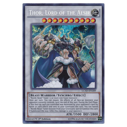 Yu-Gi-Oh! - Legendary Collection 5D's Mega Pack - Thor, Lord of the Aesir (Secret Rare) LC5D-EN189
