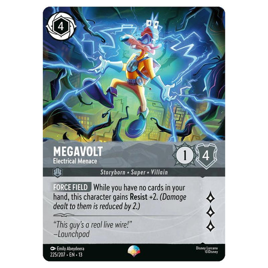 Lorcana - Attack of the Vine - Megavolt - Electrical Menace (Epic) - 225/207