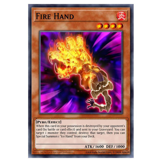 Yu-Gi-Oh! - Structure Deck - Beware of Traptrix - Fire Hand (Common) SDBT-EN020