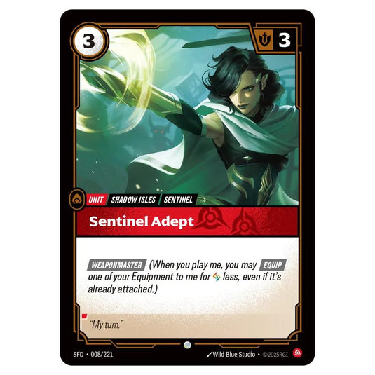 Riftbound: League of Legends TCG - Spiritforged - Sentinel Adept - 008/221