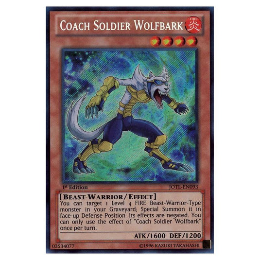 Yu-Gi-Oh! - Judgment of the Light - Coach Soldier Wolfbark (Secret Rare) JOTL-EN093