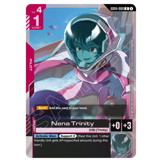 Gundam Card Game - GD-04: Phantom Aria - Nena Trinity (R) - GD04-089