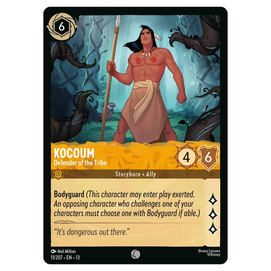 Lorcana - Attack of the Vine - Kocoum - Defender of the Tribe (Common) - 11/207