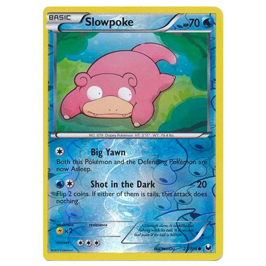 Pokemon - Black & White - Dark Explorers - (Reverse Holo) Slowpoke - 23/108