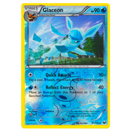 Pokemon - Black & White - Dark Explorers - (Reverse Holo) Glaceon - 30/108