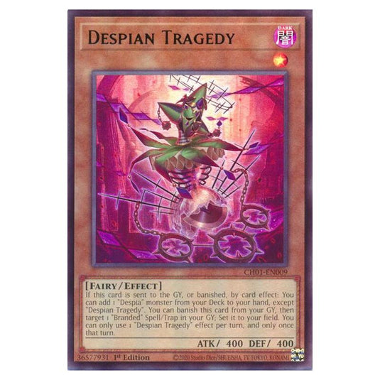 Yu-Gi-Oh! - The Chronicles Deck - The Fallen & The Virtuous - Despian Tragedy (Ultra Rare) - CH01-EN009