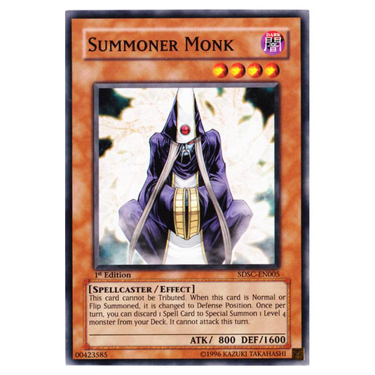 Yu-Gi-Oh! - Spellcaster's Command Structure Deck - Summoner Monk (Common) SDSC-EN005