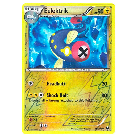 Pokemon - Black & White - Dark Explorers - (Reverse Holo) Eelektrik - 46/108